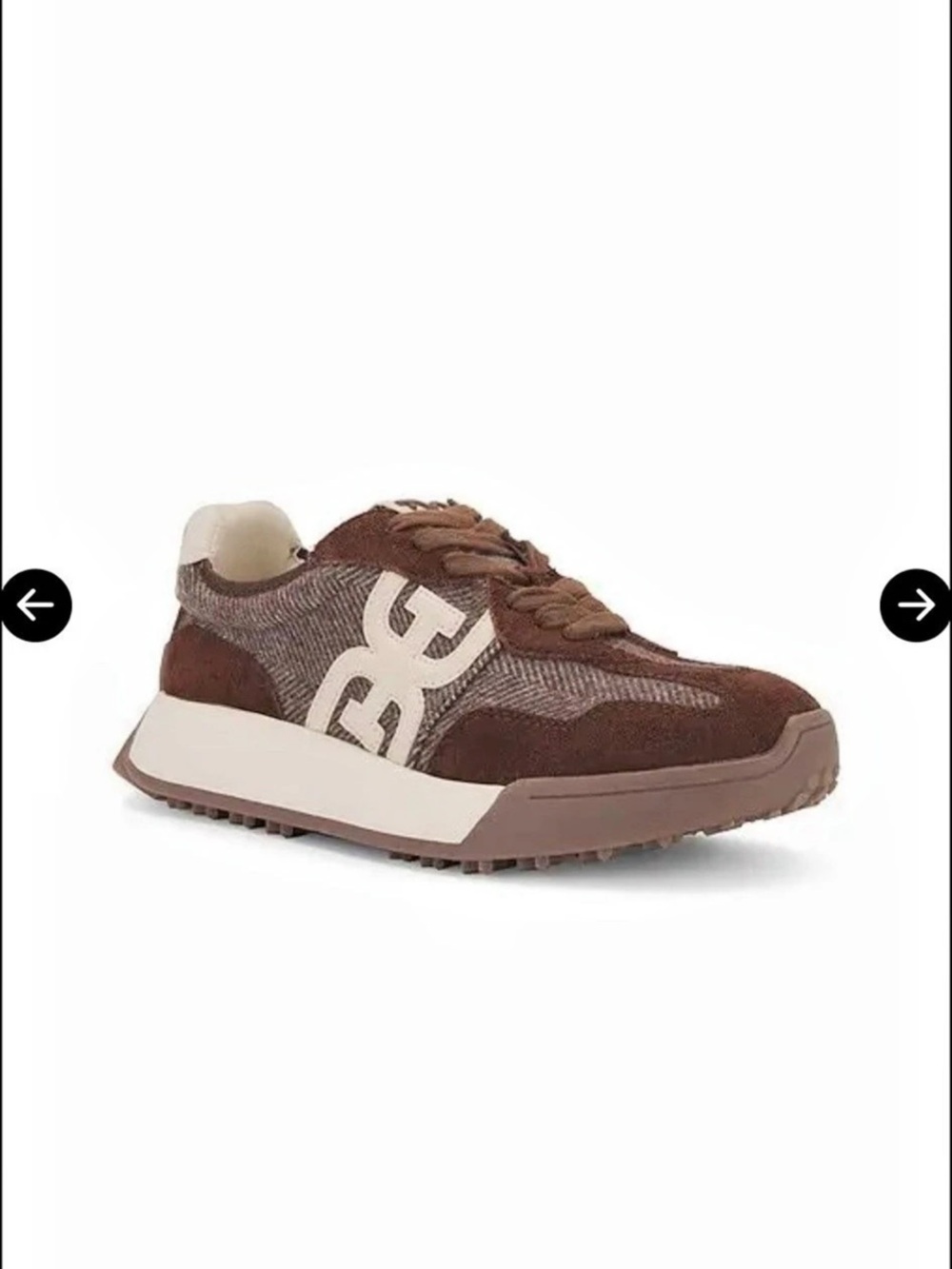 Sam Edelman Langley Sneaker Women's Brown Sneakers US 7